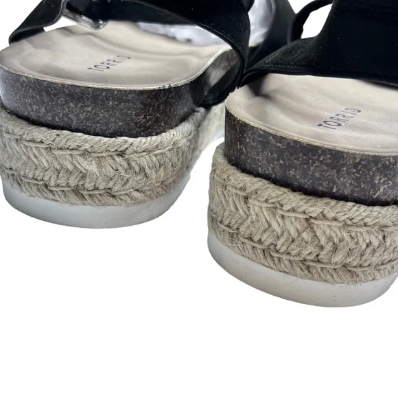 Torrid NWT Double Strap Esp Rope Platform Sandals 12 - Picture 10 of 16